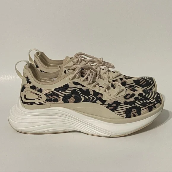 NEW APL StreamlineWomen's Parchment Black Leopard Running Shoes Size 5.5 $320
